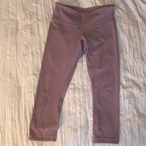 Lululemon Mauve Crop Leggings